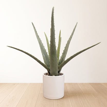 アロエ（32cm・鉢付き・フェイクグリーン）